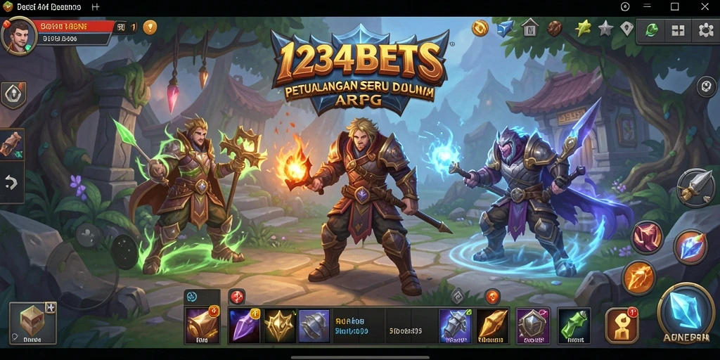 Tampilan gameplay seru dan menantang di 1234BETS.