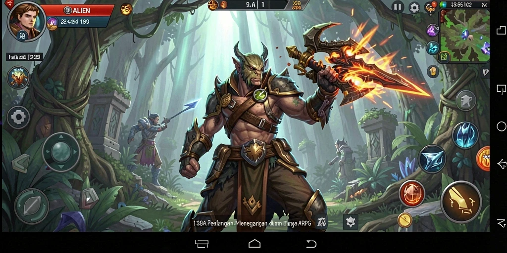 Tampilan seru dari gameplay ARPG 138ALIEN yang menantang.