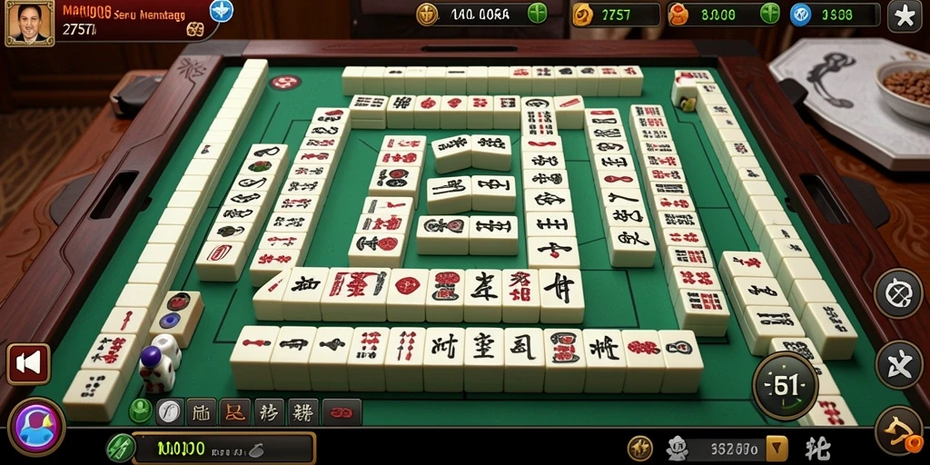 Tampilan gameplay Mahjong yang menarik dan menantang.