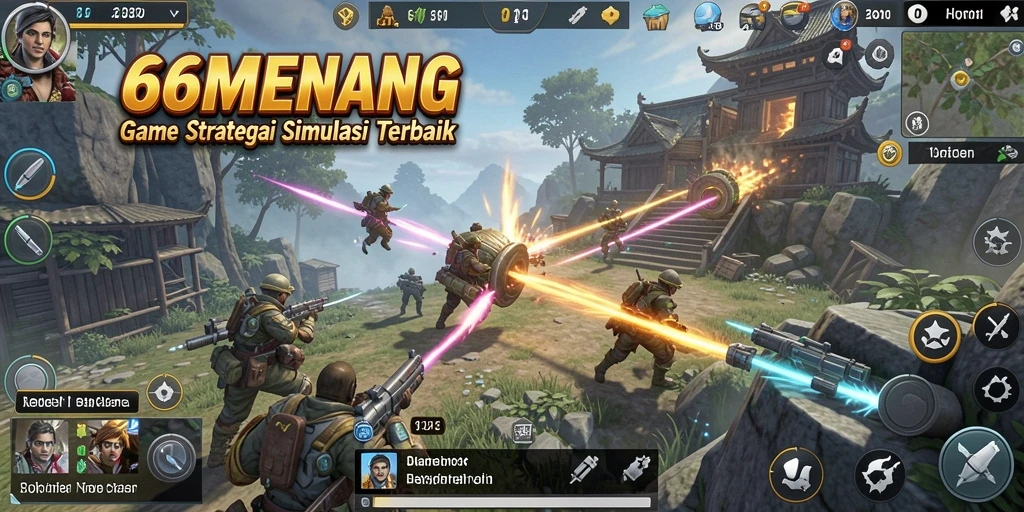 Screenshot utama 66MENANG dengan tampilan gameplay menarik.