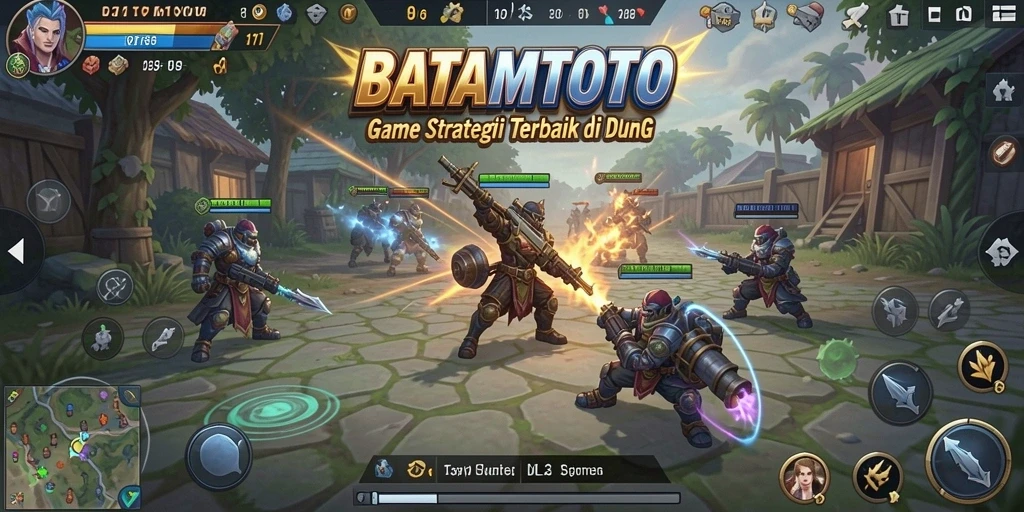 Tampilan gameplay yang menonjol dalam <strong>BATAMTOTO</strong> saat membangun kerajaan.