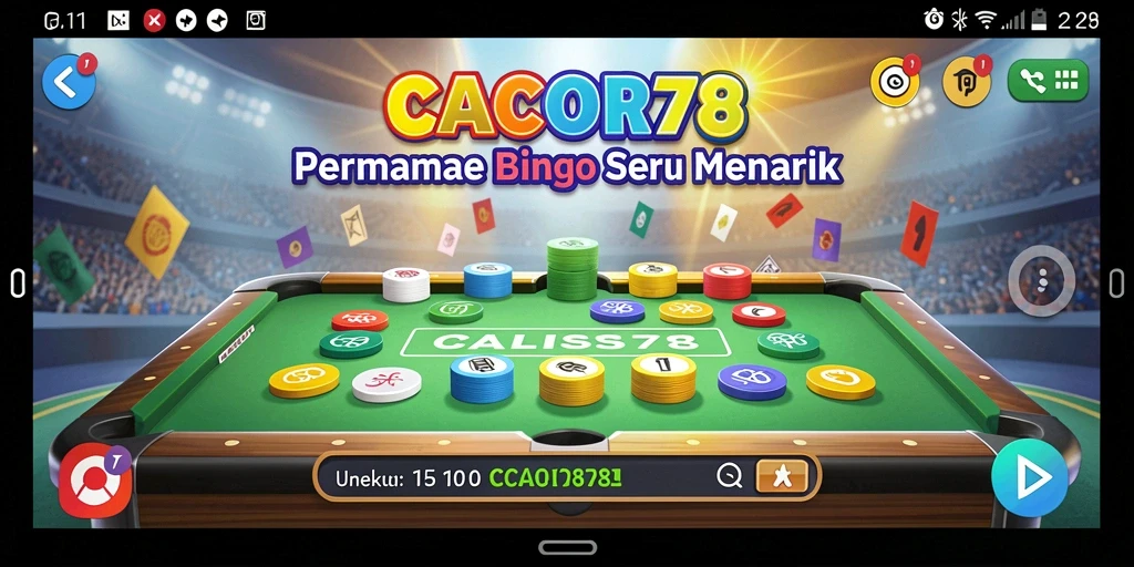Tampilan gameplay Bingo yang seru dan menantang di CACOR78.