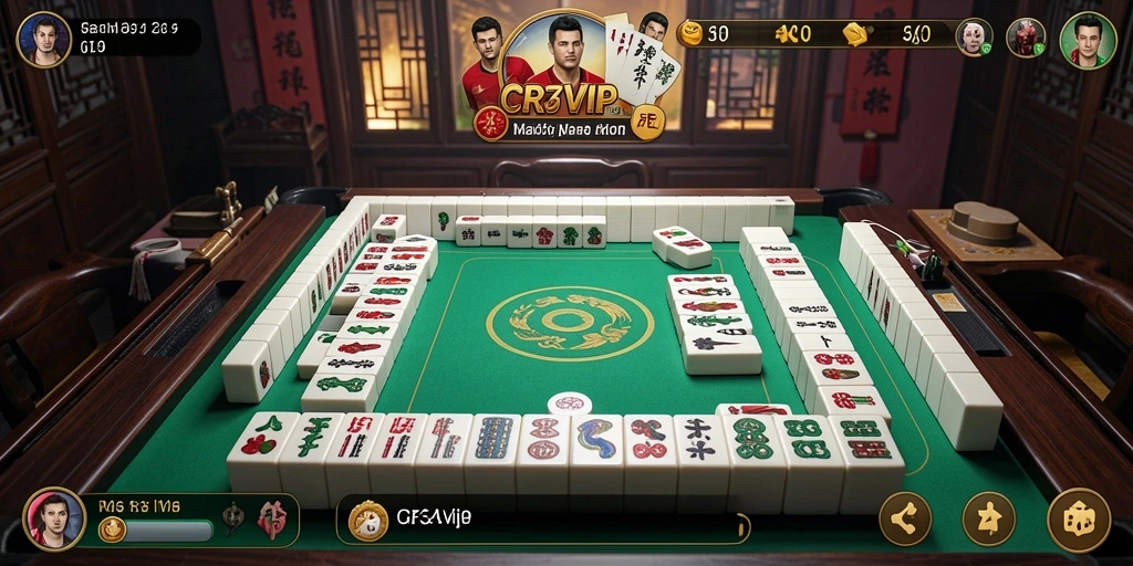 Screenshot utama CR7VIP menampilkan pengalaman gameplay Mahjong yang seru.