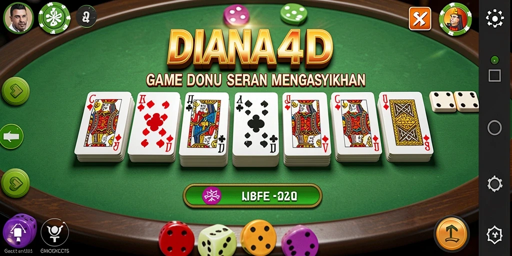Tangkapan layar gameplay seru DIANA4D yang menampilkan aksi Domino.