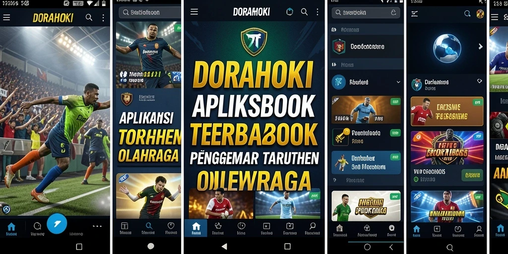 Screenshot DORAHOKI menampilkan antarmuka taruhan olahraga yang menarik dan informatif.
