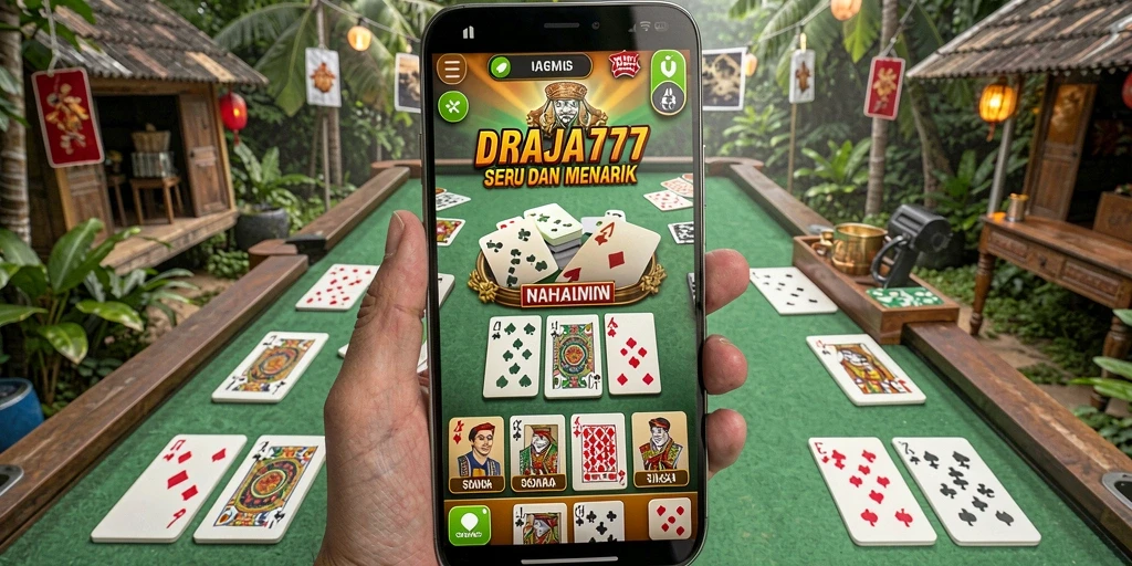 Tampilan gameplay seru di DRAJA777 dengan dominasi kartu.