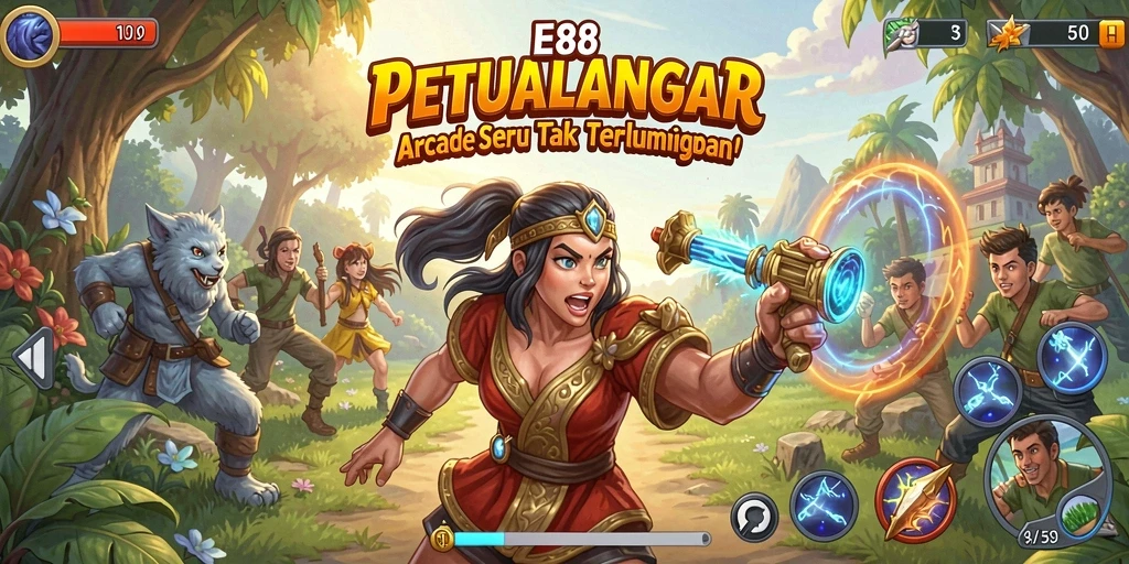 Tampilan gameplay E88 yang penuh aksi dan keseruan.