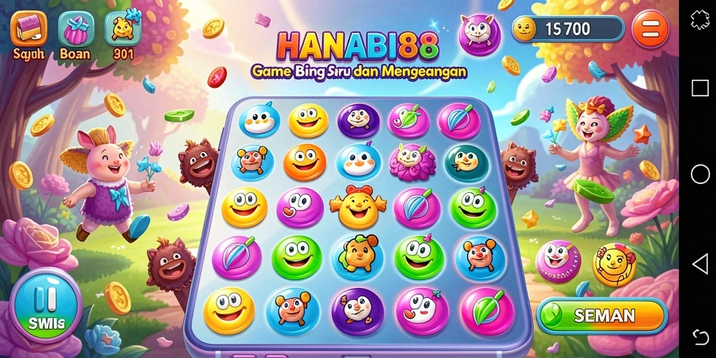 Tampilan gameplay Bingo yang seru dan interaktif.