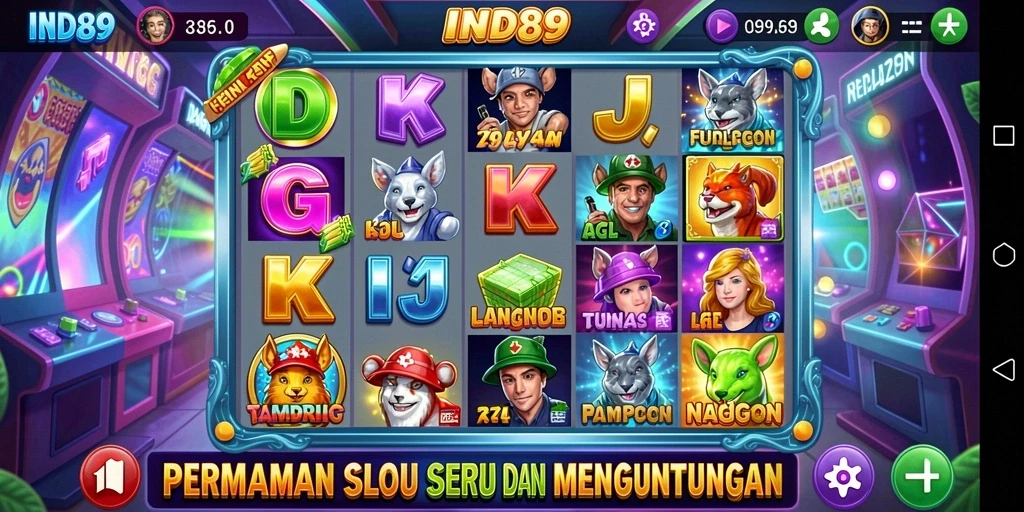 Tampilan gameplay seru <strong>IND89</strong> dengan banyak fitur menarik.