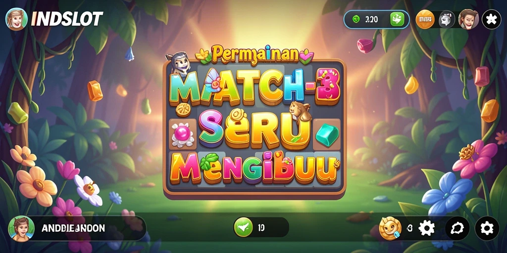Tampilan gameplay seru dari INDSLOT yang penuh warna.