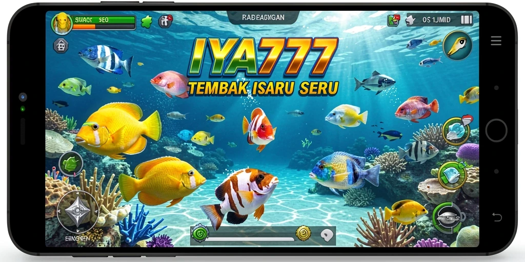 Tampilan gameplay seru IYA777 saat menangkap ikan.