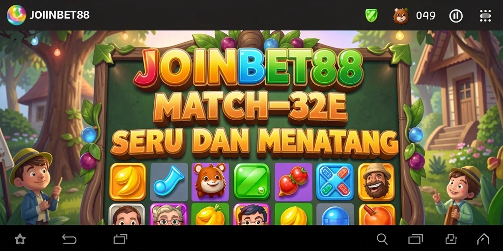 Tampilan gameplay seru dari JOINBET88 dalam genre Match-3.