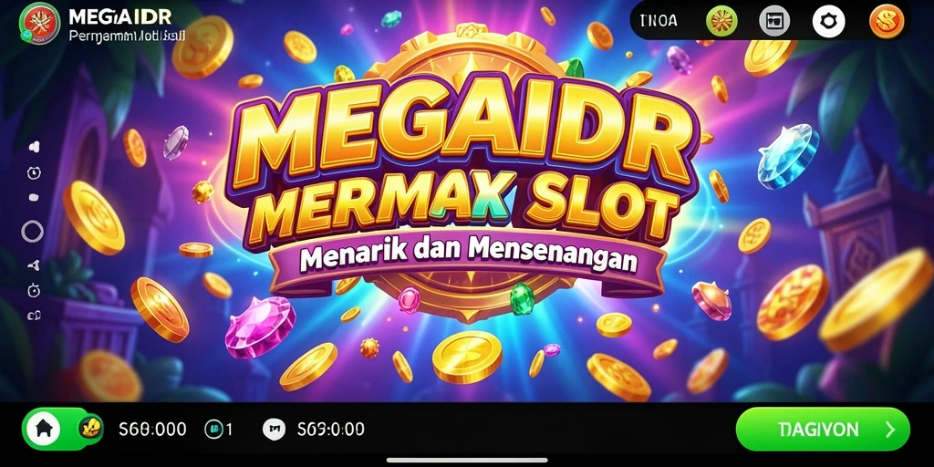 Tampilan gameplay Slot MEGAIDR yang mengasyikkan.