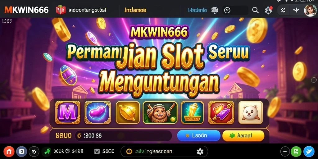Screenshot gameplay MKWIN666 dengan tampilan Slot yang menarik.
