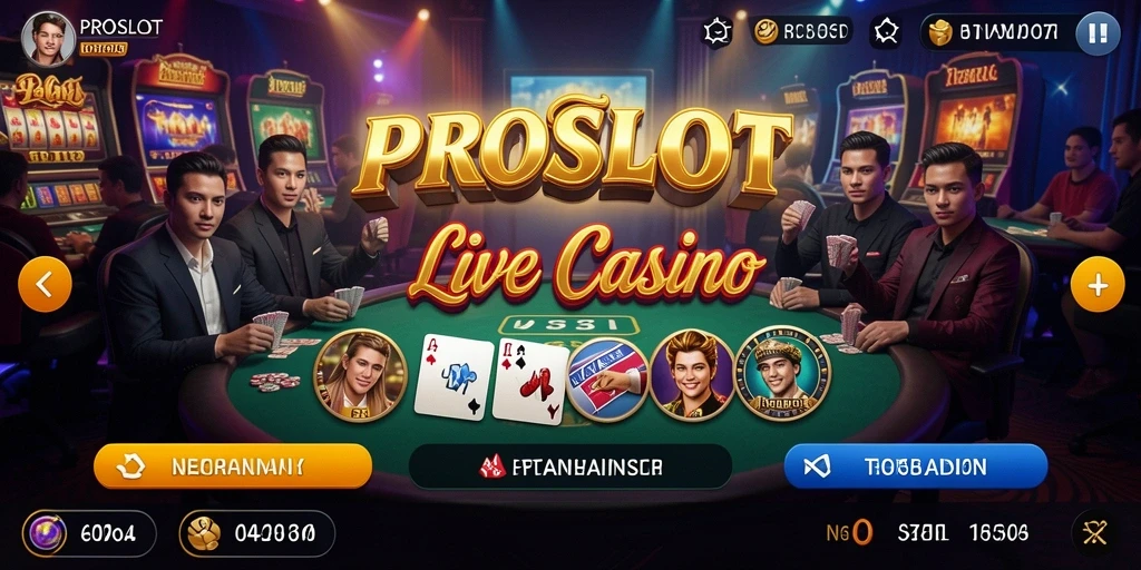 Gameplay menarik dengan dealer langsung di PROSLOT.