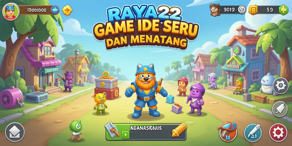 Tampilan gameplay menarik dari RAYA22 dengan mekanisme Idle yang seru.