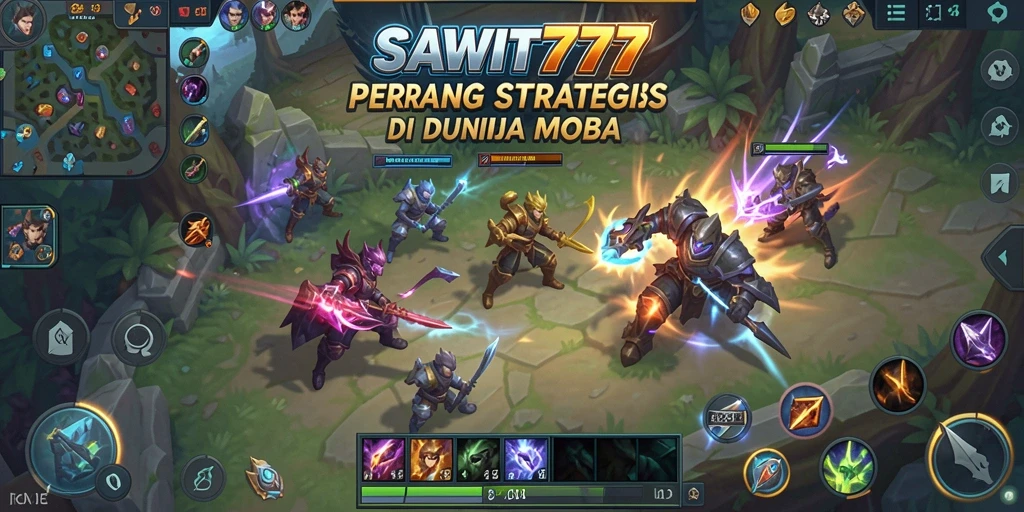 Tampilan gameplay seru SAWIT777 dengan aksi tim yang mendebarkan.