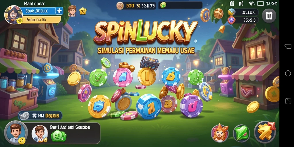 Tampilan gameplay SPINLUCKY yang menarik dan interaktif.