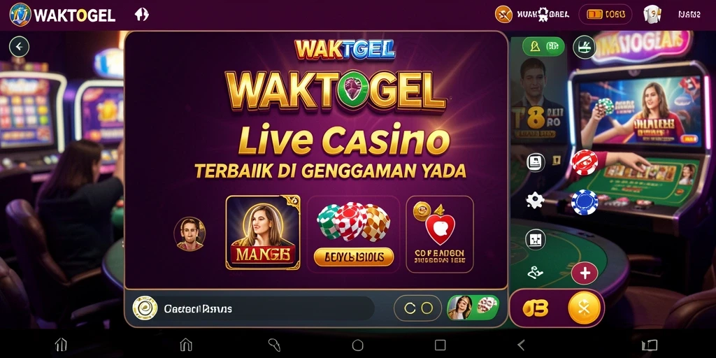 Tampilan gameplay WAKTOGEL yang seru dan interaktif dalam Live Casino.
