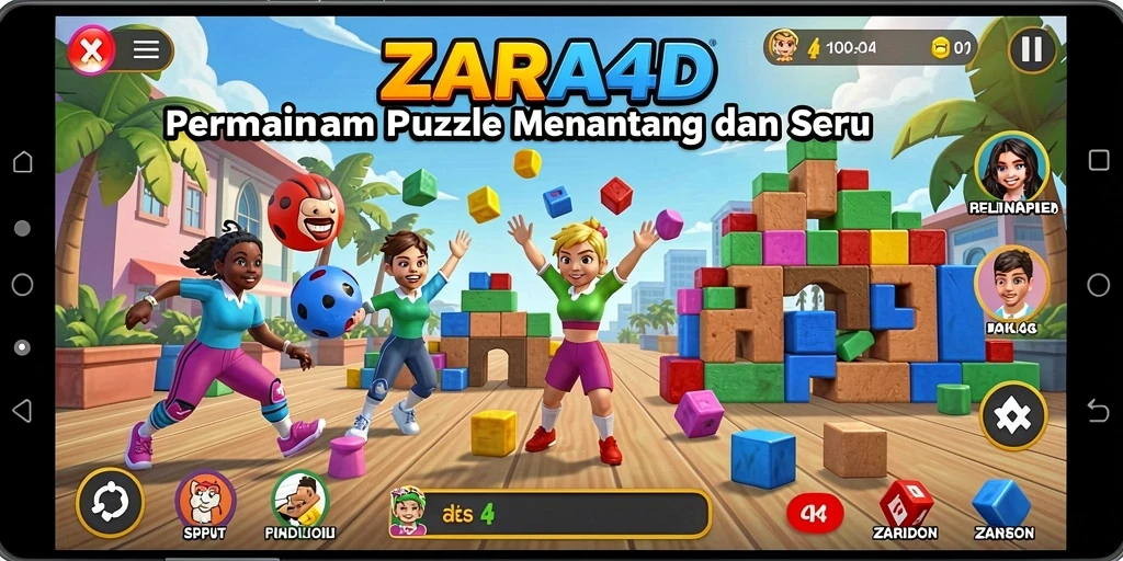Gameplay ZARA4D menampilkan puzzle yang mengasyikkan dan menantang.