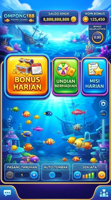 Pengguna yang puas menjelajahi aplikasi di platform Ompong188.